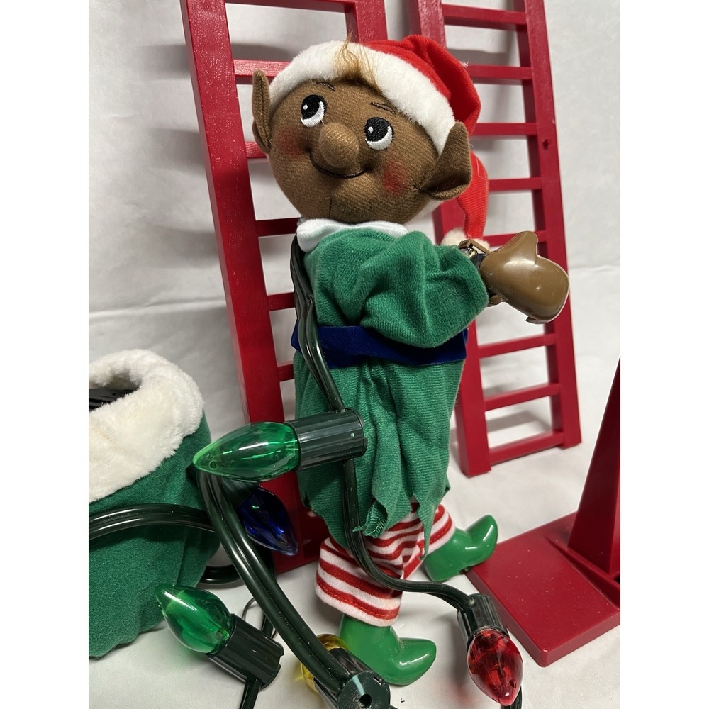ELF Mr. Christmas 43" Animated Super Climbing Lights Songs Working Retail $110 - Picture 2 of 11